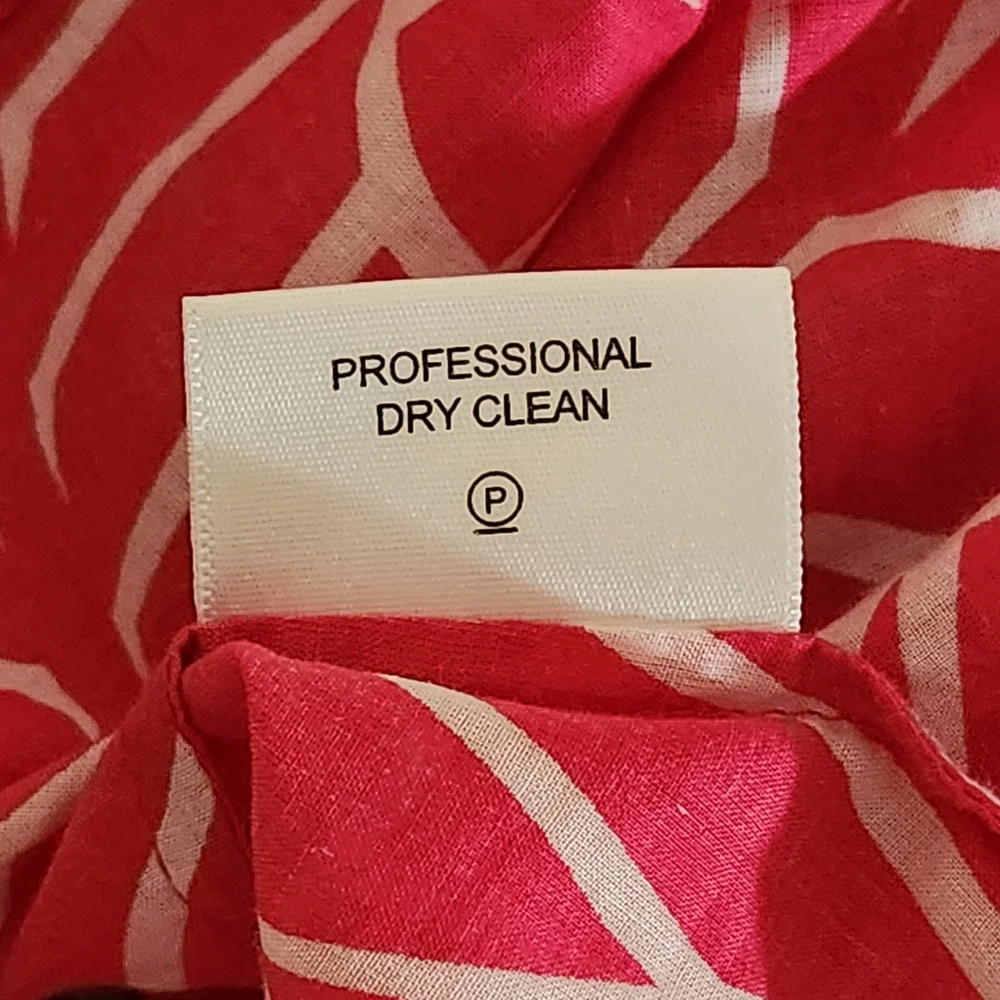 Tory Burch Pink and White Half Button-Up Shirt Size 6 Colorful Tory Burch Shirt